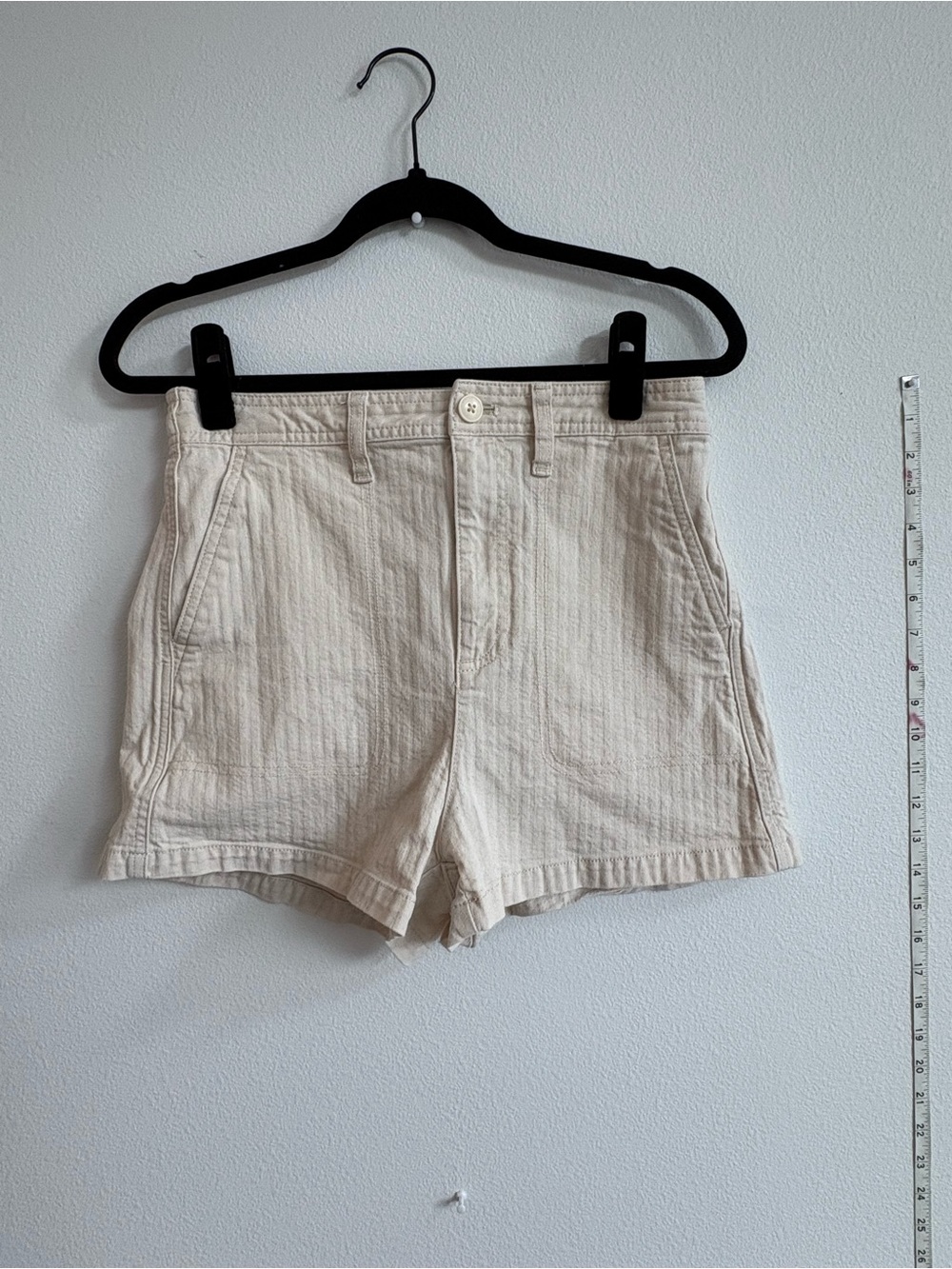Madewell High-Rise Cream Women's Shorts